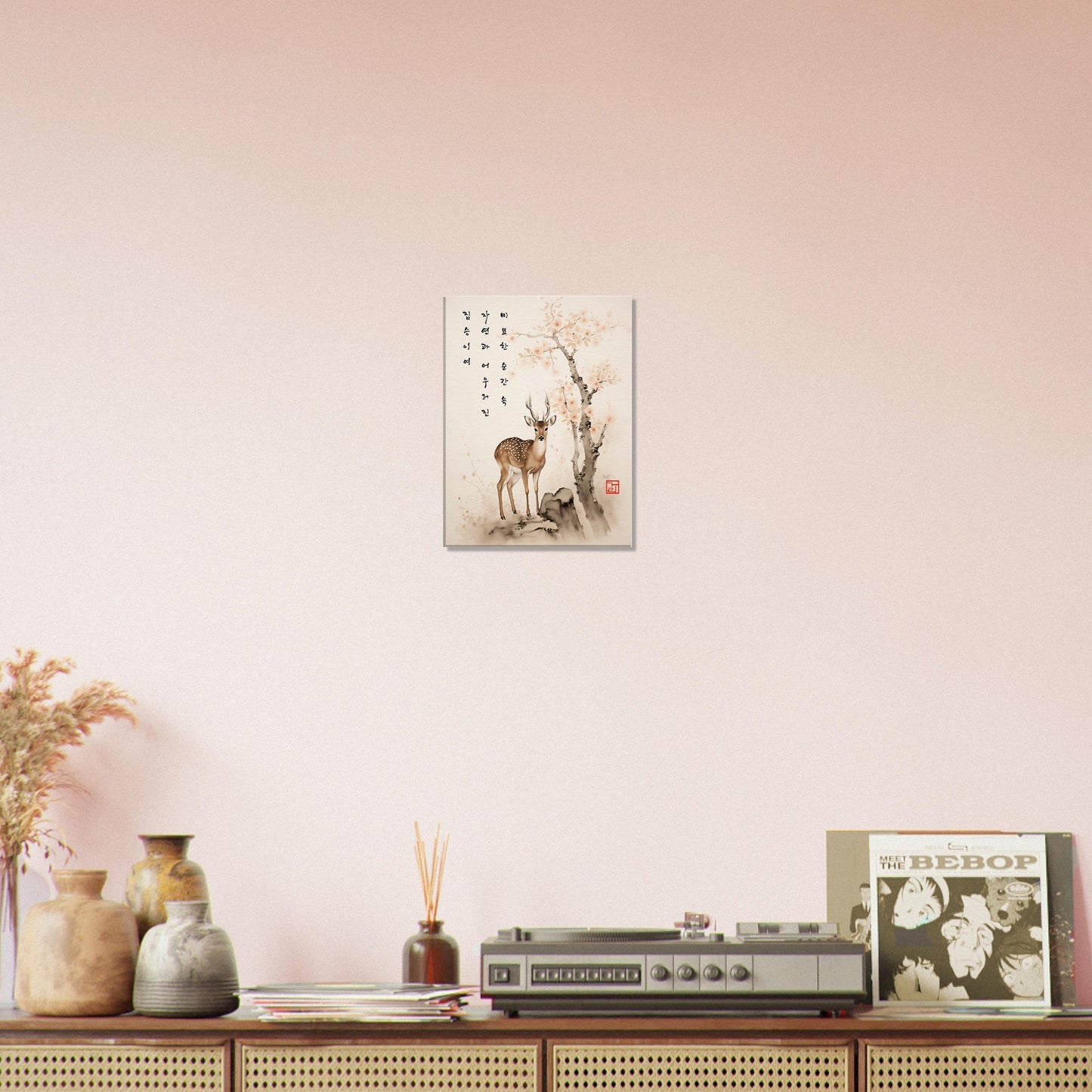 Grace Of The Deer [Canvas] Print Material By 7-210 Korean Wall Art 30x40 cm / 12x16″ Frame Type Slim (2cm /0.8") 