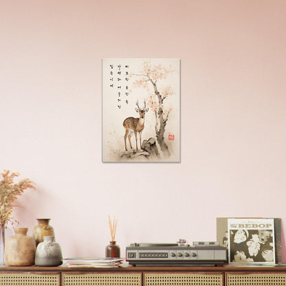 Grace Of The Deer [Canvas] Print Material By 7-210 Korean Wall Art 45x60 cm / 18x24″ Frame Type Slim (2cm /0.8") 