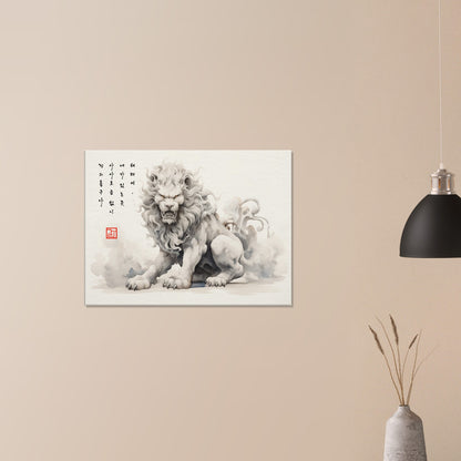 Haetae Guardian [Canvas] Print Material By 7-210 Korean Wall Art 80x60 cm / 32x24″ Frame Type Slim (2cm /0.8") 