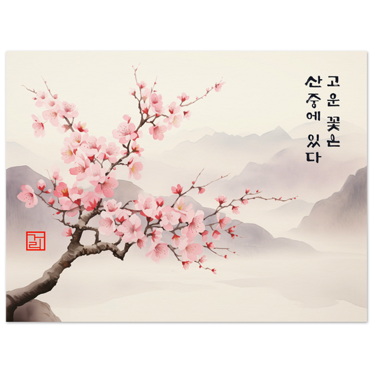 Peak's Bloom [Paper] Print Material By 7-210 Korean Wall Art 80x60 cm / 32x24″ Frame Type No Frame No Frame
