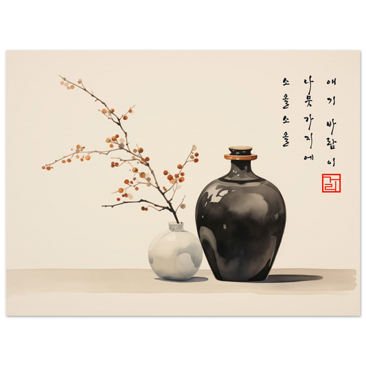 Porcelain Harmony [Paper] Print Material By 7-210 Korean Wall Art 40x30 cm / 16x12″ Frame Type No Frame No Frame