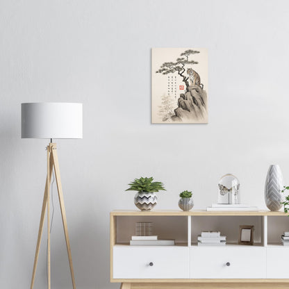 The Pine And The Tiger [Canvas] Print Material By 7-210 Korean Wall Art 45x60 cm / 18x24″ Frame Type Thick (4cm /1.6") 